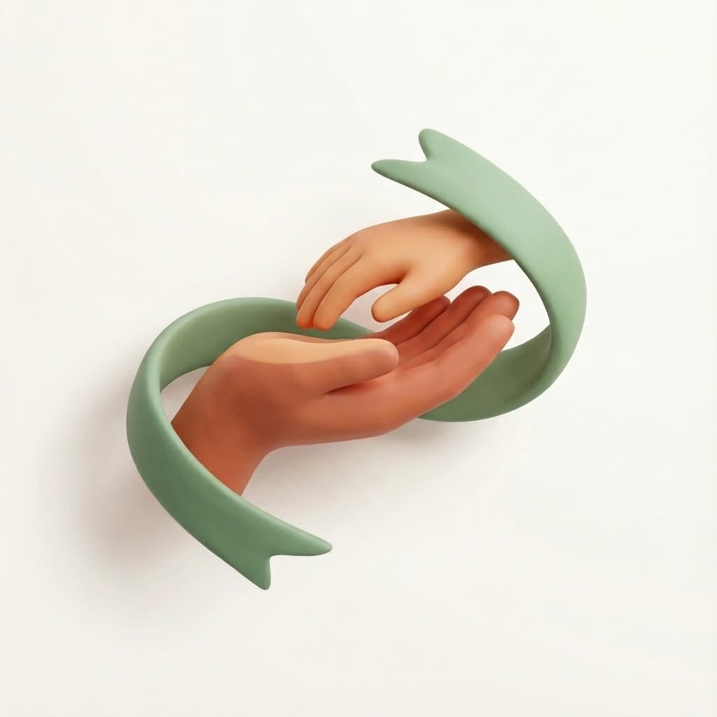 Warm Support and Connection Background